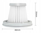 4x Filtr do odkurzacza Xiaomi Mi Vacuum Cleaner mini, zmywalny, hepa, PET hepa, wylotowy, zmywalny zamiennik 4 szt.