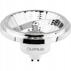 Żarówka LED AR111 ES111 GU10 15W = 100W 3000K Ciepła 24° Srebrna lumiled reflektor punktowy do oświetlenia akcentowego