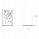 Podpórka do książek tree stojak na książki drzewo 15079 metalowy czarny ogranicznik lektur, akcesorium biblioteczne