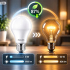 Żarówka LED E27 philips A60 8W = 60W 806lm 4000K neutralna premium 6 szt. kulisty kształt, klasyczna forma, do lamp