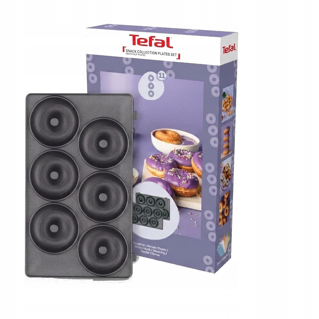 Płyty mini pączki tefal Snack Collection XA801112 płyta wymienna czarny