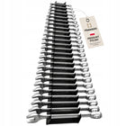 Wieszak na klucze płaskie i oczkowe metalowy czarny 45 CM na 25 kluczy PL organizer narzędziowy ścienny, uchwyt