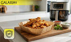 WKŁAD AIR FRYER 400 SZT PAPIER 20x20cm WKŁADY DO FRYTKOWNICY BEZTŁUSZCZOWEJ papier do pieczenia 20 cm /Wzór