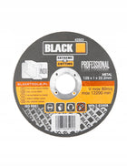 TARCZA DO CIĘCIA METALU STALI INOX 125x1 MOCNA PŁASKA ZESTAW 50 SZT BLACK ściernica, aluminium, metale kolorowe, otwór