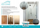 Lakier kafle w płynie, aqua ceramic 1 KG, półmat bezbarwna powłoka do glazury, wydajność 7 m²/l