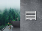 Grzejnik łazienkowy drabinka wodny Carat 480x550 215 Wat Biały Mat 550 mm 480 mm grzewcza