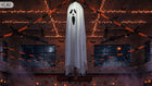 Dekoracja Halloween zjawa upiór duch wiszący do zawieszenia lampion 90cm straszydło na przyjęcie tematyczne