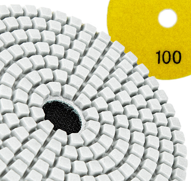 Tarcza diamentowa do szlifowania gresu 125mm gr100 polerska do ceramiki i kamienia, otwór 22,2 mm