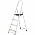 Drabina aluminiowa domowa jednostronna profesjonalna higher 4 stopnie 150kg drabinka do prac remontowych i malowania