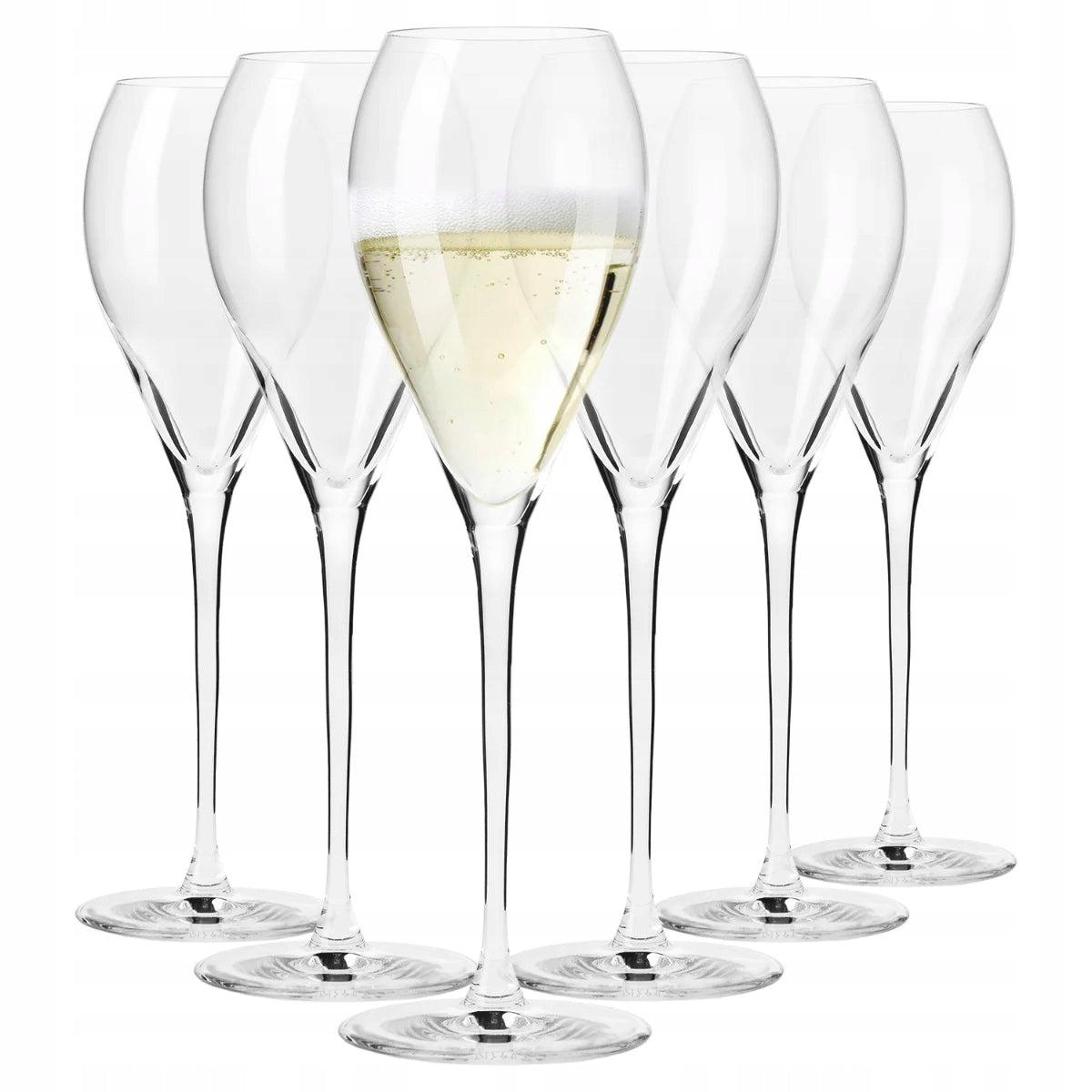 Kieliszki KROSNO do Prosecco DIVINE 240ml KROSNO 6szt do wina musującego szampana i białego wina, szkło, możliwość