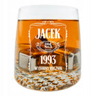 Szklanka do whisky prezent dla faceta mężczyzny szefa na 18-99 urodziny kubek z grawerem, gadżet na Dzień Chłopaka