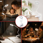 LAMPKA BIURKOWA LED RING ELASTYCZNA LAMPKA DO CZYTANIA LAMPA do łóżka ALOGY nocna, ściemniana, akumulatorowa, sieciowa