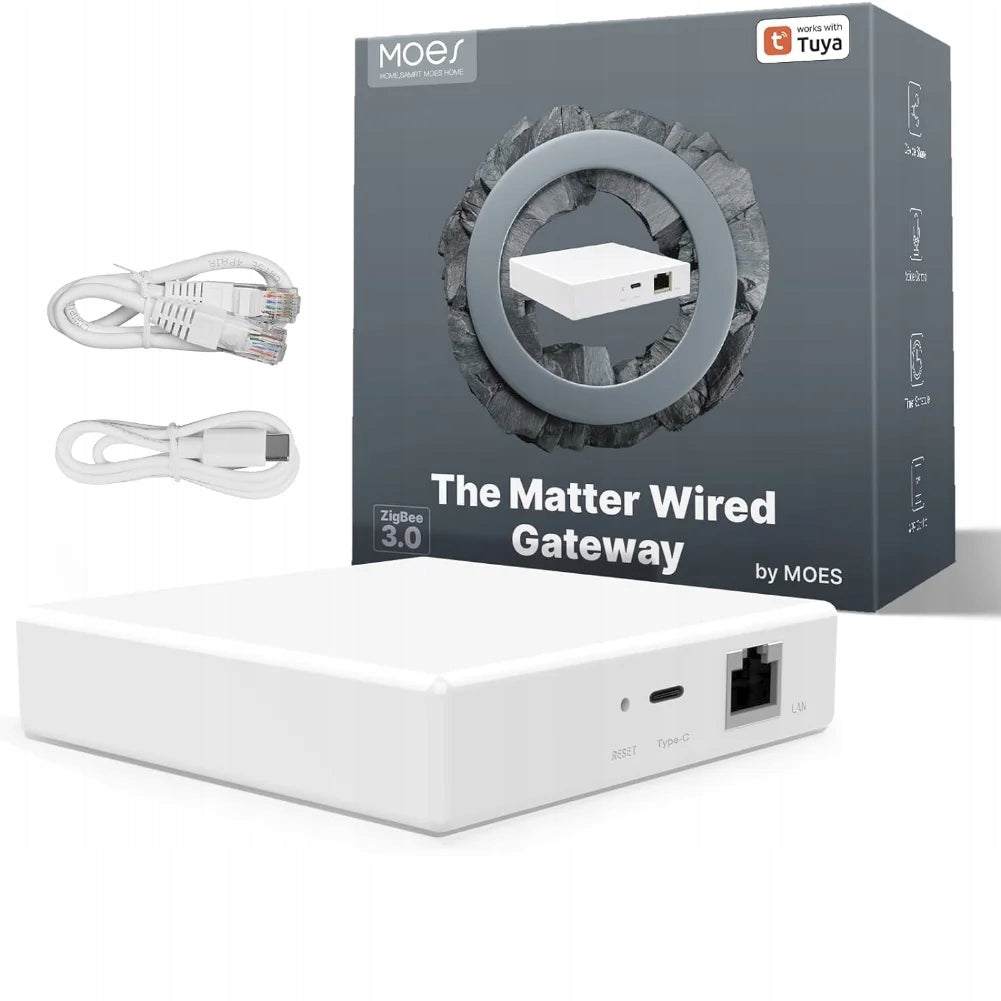 Centralka Bramka ZigBee/Thread/Matter moes mzhub-ms tuya hub smart home, kontroler automatyki domowej, łączność