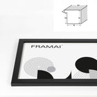 Ramka na zdjęcia czarna 50x70 cm Nowoczesna ramka na plakat Eko MDF plexi oprawa obrazu, dekoracja ścienna do fotografii