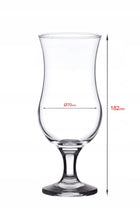 LAV FIESTA Zestaw Kieliszki komplet 6 szt Koktajl Pokale do piwa 390 ml szklane naczynia do drinków, można myć w