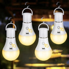 Żarówki LED 2 SZT E27 ładowalne USB pilot regulacja jasności kolor lampy do domu, ciepłe białe 380 lm, 9 w