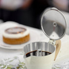 Kawiarka aluminiowa moka zaparzacz włoski do kawy na 6 filiżanek indukcyjna, 300 ml, beżowa, parzenie herbaty