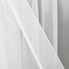 Firana gotowa woal 145x240 biała Gładka Klasyczna na przelotkach dekoracja okienna, panel tekstylny do salonu i