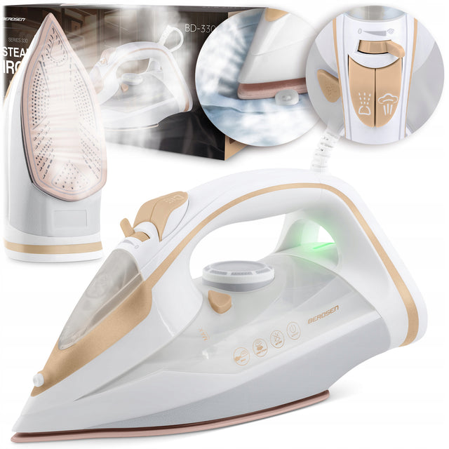 Żelazko parowe 3000W berdsen BD-330 ceramiczna powłoka praca w pionie mocne 3000 w i dobrze prasuje.