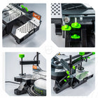 Piła ukosowa z posuwem ukośnica do drewna 2000W + laser + tarcza 305mm 60T do cięcia desek i belek, elektryczna