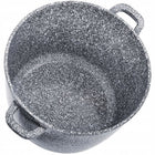 DUŻY GARNEK MARMUROWY Z POKRYWKA INDUKCJA GAZ NON-STICK AROMA KNOB 28cm 10L do piekarnika, na kuchnię ceramiczną i