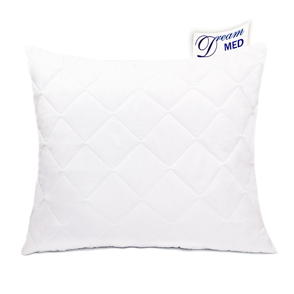 Poduszka 50X60 antyalergiczna gruba pikowana zamek produkt polski do spania, z granulatem silikonowym