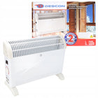 Grzejnik elektryczny 2000W ENERGOOSZCZĘDNY TERMOSTAT biały konwektorowy 325 mm 550 mm grzewcza