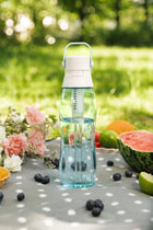 Butelka Filtrująca Bidon z Filtrem Aqualogis Aqua&Go Tritan Niebieska 750ml niebieski