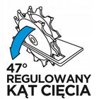 PILARKA ZAGŁĘBIARKA Z PROWADNICĄ SZYNA 2x 70cm PIŁA WGŁĘBNA TARCZA GRAPHITE elektryczna do cięcia, moc 1200 W