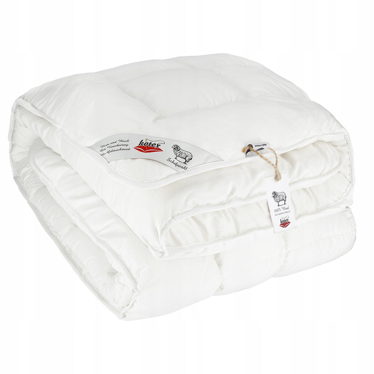 Kołdra 160x200 wełna owcza 100% całoroczna 160/200 bawełniane poszycie, antyalergiczna, do prania w pralce, wypełnienie