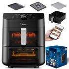 Midea AIR fryer 11l 2000W frytkownica beztłuszczowa duża mocna 2 kosze wifi czarny