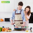 Zestaw garnków 54 elementy przybory kuchenne patelnie duży nutrichef naczynia aluminiowe z powłoką ceramiczną do