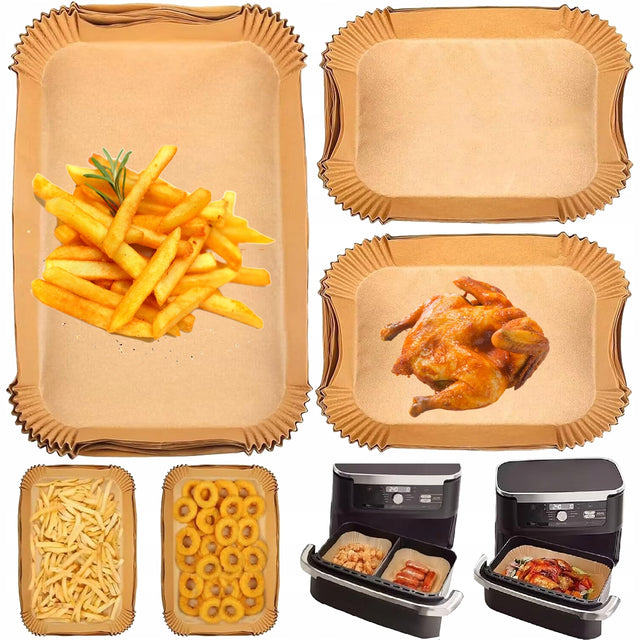 Papier do Pieczenia Wkład do Frytkownicy Airfryer Ninja 10.4l 5.2l 160szt 31 cm /Wzór z 16 sztuk