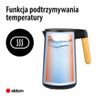 Czajnik elektryczny 2200W 1,7 l 5 zapisanych programów czarny Eldom C550 1.7 l 2200 w metal, tworzywo sztuczne