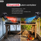 NAGRZEWNICA ELEKTRYCZNA DMUCHAWA FARELKA GRZEJNIK MOCNA Z TERMOSTATEM 3000W grzewcza