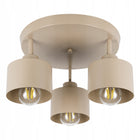 Lampa Sufitowa Wisząca Kinkiet Oprawa Żyrandol 3x E27 LED Kaszmirowa Beżowa oświetlenie wnętrz metalowa do salonu
