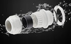 Zestaw biały XXL dławik kablowy dławnica kablowa 3-16mm IP68 Wodoodporny przepusty do przewodów, złącza instalacyjne