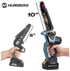 Piła łańcuchowa akumulatorowa 4.0Ah PRO gałęziówka 10"+ 8'' pilarka humberg