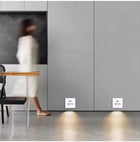 OPRAWA SCHODOWA FLEX OŚWIETLENIE SCHODOWE Z CZUJNIKIEM RUCHU LED F60 CZARNY kwadratowa, neutralna biel, 230 V, źródło