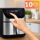 Frytkownica beztłuszczowa XL AIR fryer duża frytownica 8l berdsen 1700W srebrny