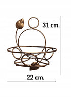 Kwietnik wiszący na ścianę kwiat uchwyt ścienny metalowy wieszak doniczkowy, dekoracja do roślin, żółty, wysokość 31 cm