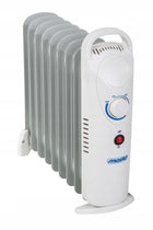 Grzejnik olejowy 9 żeberek regulacja temperatury Mesko MS 7805 1000W kaloryfer elektryczny do pokoju 230 V biały do