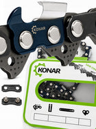 Łańcuch do piły Partner 3/8'' 1.1 50 ogniwa KONAR do pilarki, element tnący, osprzęt do cięcia drewna