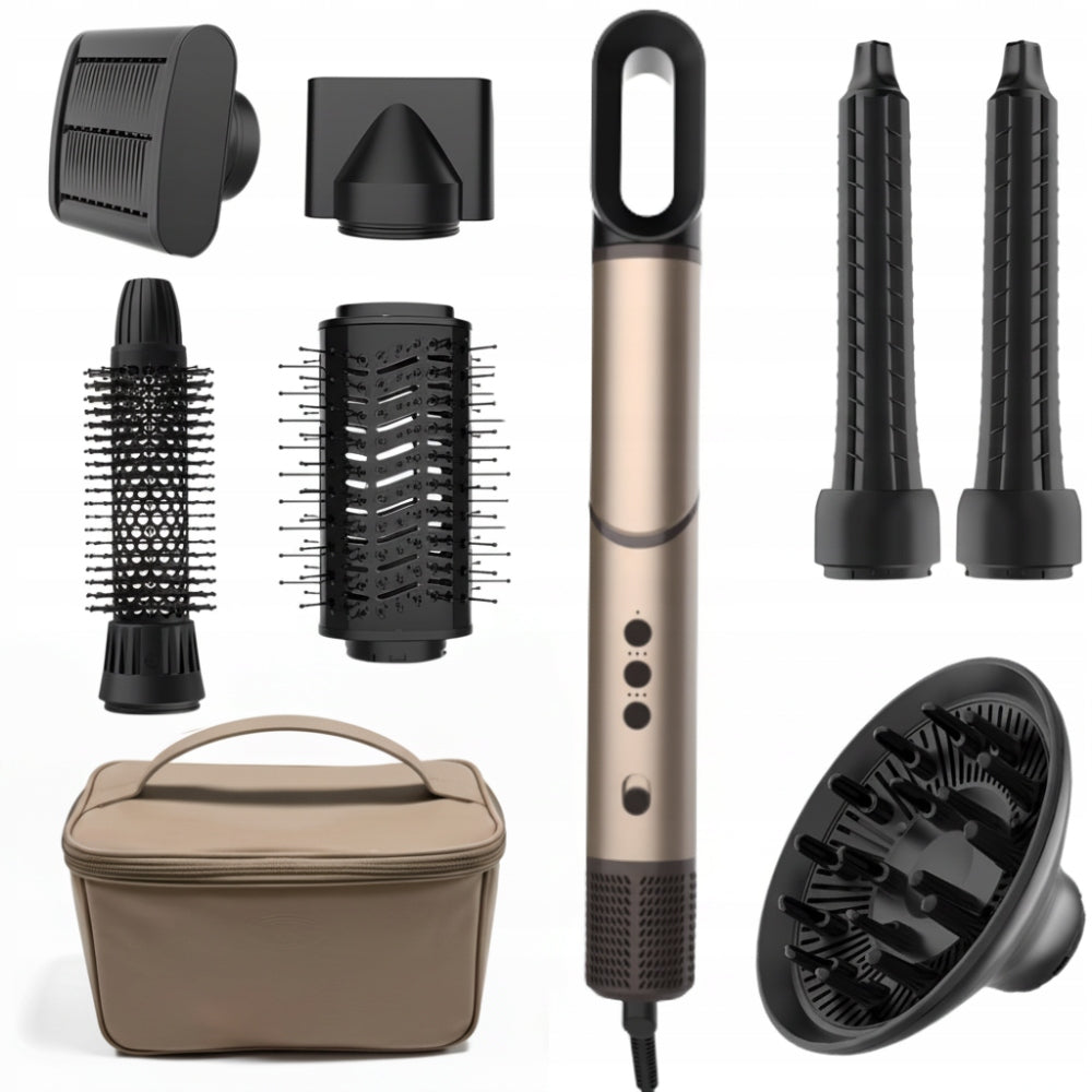 Dekraft Air Styler iced latte suszarko-lokówka z jonizacją, NTC 1500W +etui lokówko-suszarka 1500 w