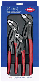 KNIPEX Cobra 3 szt Szczypce do rur 00 20 09 V02 klucz nastawny, żabka, narzędzie hydrauliczne, armatura, chwytanie i