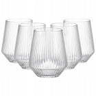 Szklanki Harmony 40 Lines Ryflowane DO NAPOJÓW wody soku6x300 ml Rastal do drinków, lemoniady i koktajli, bezbarwne