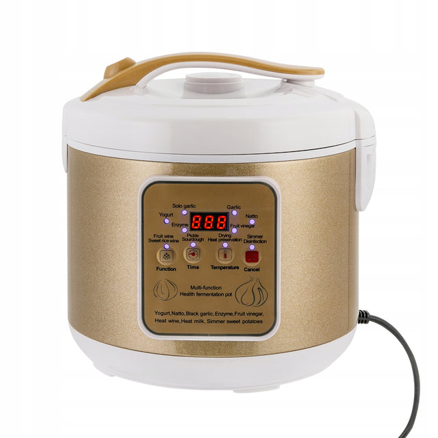 Czarny Fermentor Czosnku 6l 220-240V Automatyczna Inteligentna Komora Fermentacyjna 6 l 90 w złoty