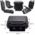 Opiekacz do kanapek 4w1 panini grill elektryczny gofrownica sandwich 2200W nominalna czarny