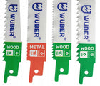 ZESTAW BRZESZCZOTÓW DO PIŁY SZABLASTEJ NOŻE DO METALU I DREWNA NOŻYKI 10SZT aluminium, PCV, inox, MDF, gałęzie