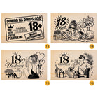 Pudełko na pieniądze 18 urodziny prezent personalizowany nadruk UV imię opakowanie na banknoty, pamiątka dla jubilata